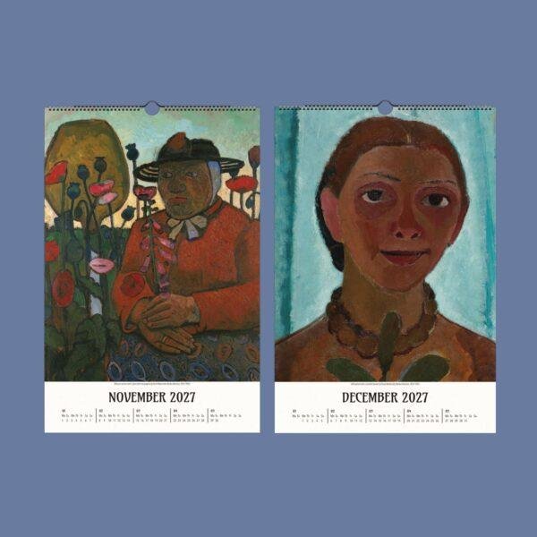 2027 wall calendar featuring Paula Modersohn-Becker paintings