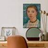 Paula Modersohn-Becker 2027 wall calendar hung above stylish desk