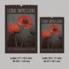 Floral Impressions 2027 wall calendar in two sizes
