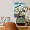 Scandinavian Serenity 2027 wall calendar displayed in cozy workspace