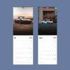 2027 wall calendar featuring classic and modern Corvettes