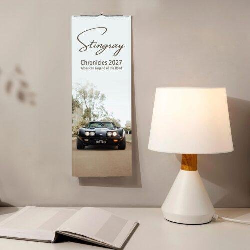 Stingray Chronicles 2027 wall calendar with classic car photo