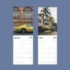 2027 wall calendar featuring yellow sports cars September October