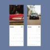 2027 classic car wall calendar showing November and December