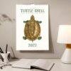 2027 Turtle Shell wall calendar with historical turtle illustration