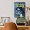 Timeless Laughter 2027 cat calendar hanging above stylish desk
