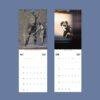 2027 wall calendar featuring Banksy street art for May and June