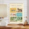 Cabinet of Curiosities 2027 vintage wall calendar on shelf