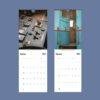 2027 wall calendar featuring abandoned train photography
