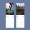 2027 wall calendar featuring abandoned train photography