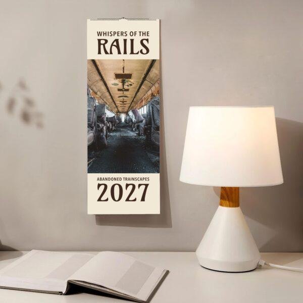2027 Whispers of the Rails abandoned trainscapes wall calendar