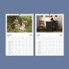 2027 wall calendar showing March and April with classic paintings