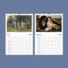 2027 wall calendar showing July and August with classic paintings
