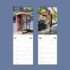 2027 wall calendar featuring vintage phone booths worldwide