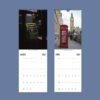 2027 wall calendar featuring Japanese payphone and London telephone box