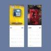 2027 wall calendar featuring vintage telephone booths worldwide