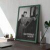 Framed Ella Fitzgerald 1946 New York poster on desk