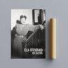 Vintage Ella Fitzgerald poster beside shipping tube