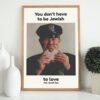 Framed vintage Jewish Rye bread advertisement poster
