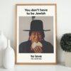 Framed vintage Jewish Rye bread advertisement poster