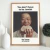 Framed vintage Jewish Rye bread advertisement poster